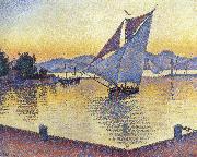 Paul Signac port at sunset Germany oil painting artist